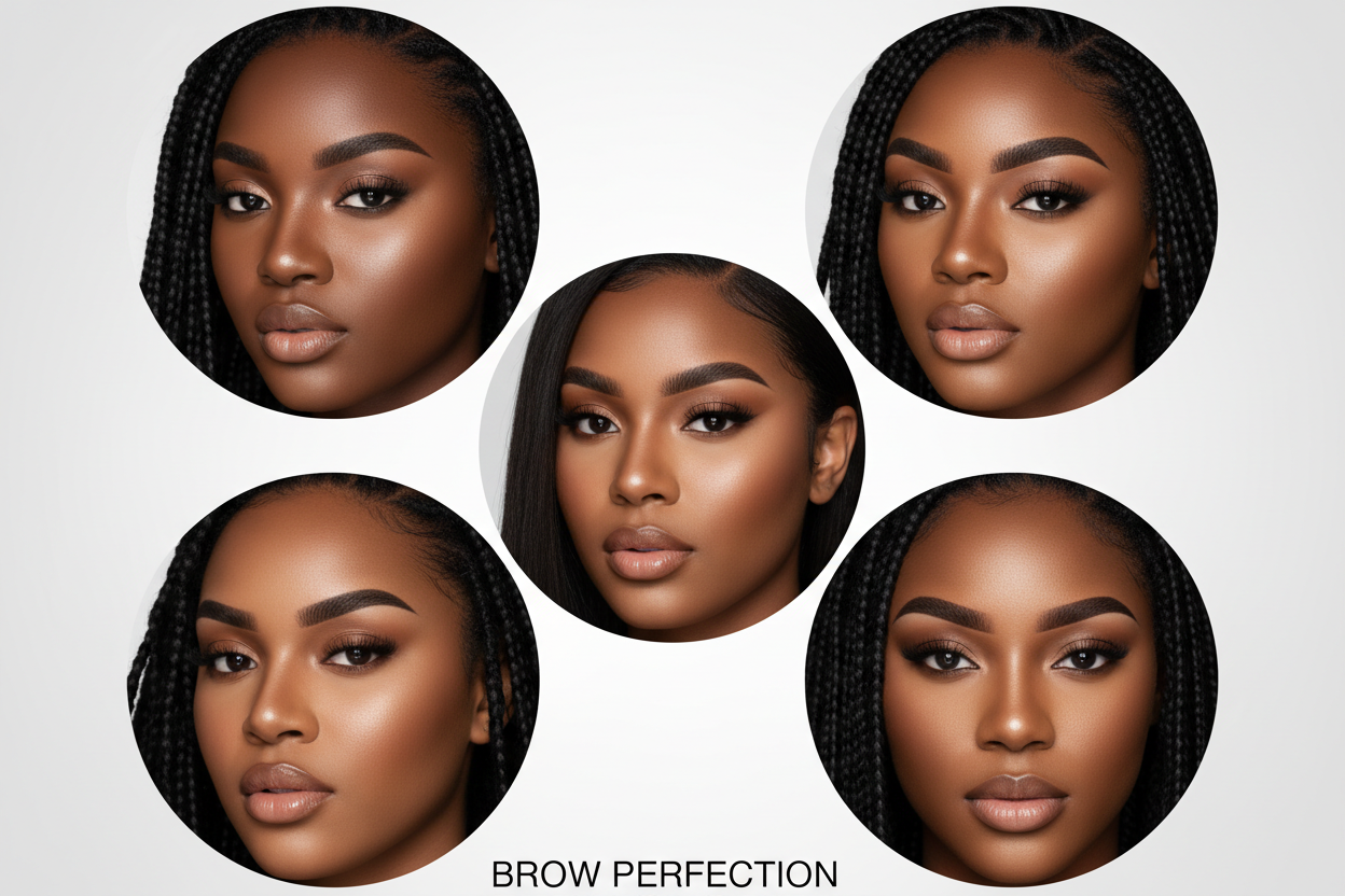 many black women with neat eyebrows